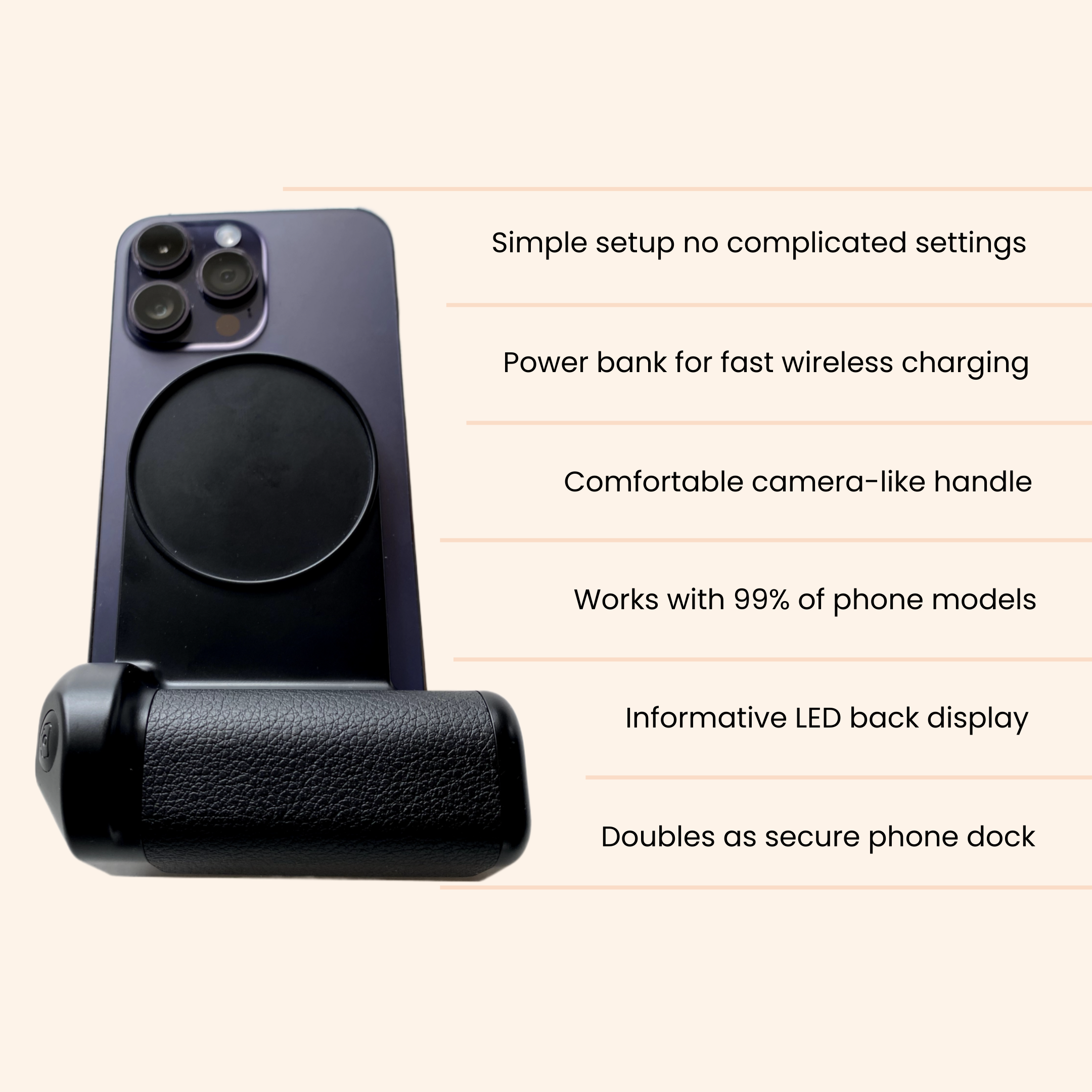 SnapGrip Pro™ - Camera Handle